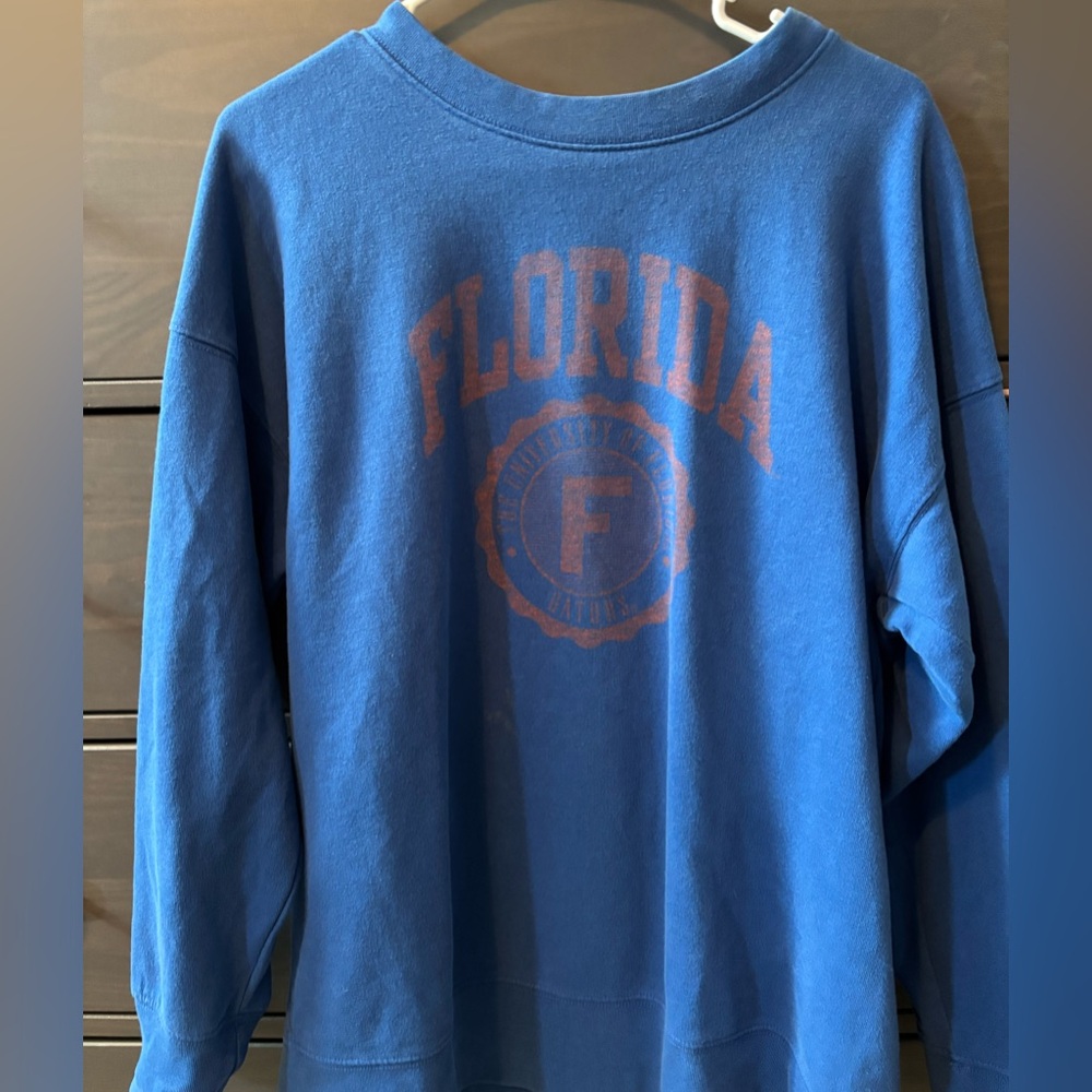 Blue FL gators crew neck